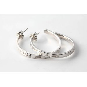 画像2:  TIFFANY&Co[ティファニー] 1837 フープ・ピアス（M）　並行輸入品