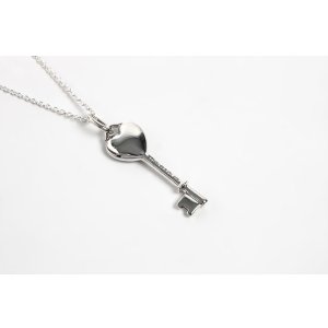 画像5: TIFFANY&Co[ティファニー]　ハートキー チャーム ペンダント（ミニ） ブルーエナメル　並行輸入品