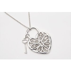 画像5: TIFFANY&Co[ティファニー]　フィリグリーハート& キーペンダント（M） 並行輸入品
