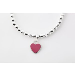 画像9: TIFFANY&Co[ティファニー]   リターン トゥ ハート ビーズ ブレスレット（M） ダークピンクエナメルフィニッシュ  　並行輸入品