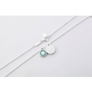 画像9: TIFFANY&Co[ティファニー]　リターン トゥ ティファニー ミニ ダブル ラウンド ペンダント ブルー エナメルフィニッシュ　並行輸入品
