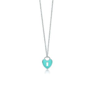 画像1: TIFFANY&Co[ティファニー]　ハート ロック ペンダント(mini) エナメルフィニッシュ　並行輸入品