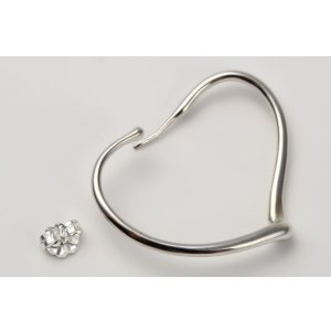 画像6: TIFFANY&Co[ティファニー] オープン ハート フープ ピアス(S) 　並行輸入品
