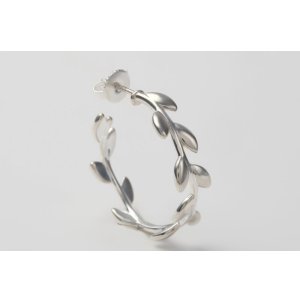 画像3: TIFFANY&Co[ティファニー] オリーブ リーフ フープ ピアス 並行輸入品