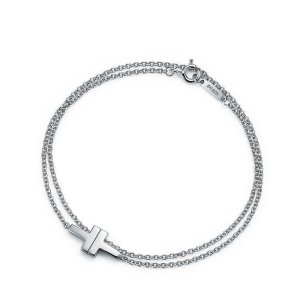 画像1: TIFFANY&Co[ティファニー]   TWO ダブル チェーン ブレスレット 　並行輸入品