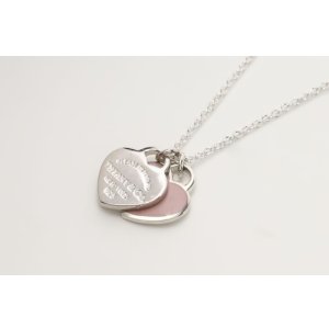 画像3: TIFFANY&Co[ティファニー]　リターン トゥ ティファニー ミニ ダブル ハート タグ ペンダント　ピンクエナメル　並行輸入品