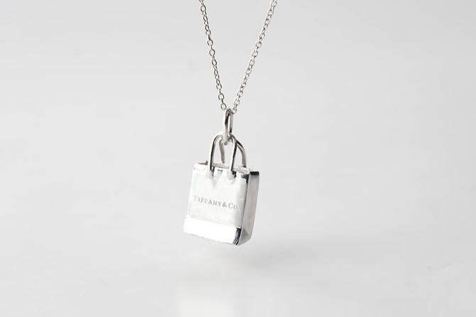 TIFFANY&Co[ティファニー] ショッピング バッグ チャーム ペンダント 