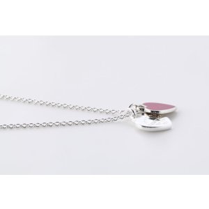 画像9: TIFFANY&Co[ティファニー]　リターン トゥ ティファニー ミニ ダブル ハート タグ ペンダント　ダークピンクエナメル　並行輸入品 (9)