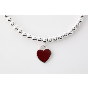 画像9: TIFFANY&Co[ティファニー]  リターントゥ　ハート　ビーズ　ブレスット　レッドエナメルフィニッシュ(L) 　並行輸入品 (9)