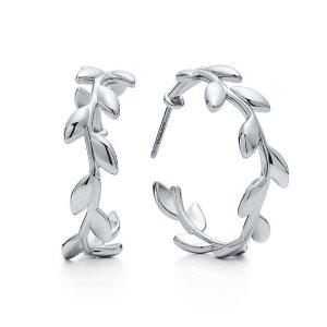 TIFFANY&Co[ティファニー] オリーブ リーフ フープ ピアス 並行
