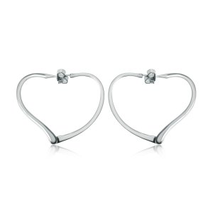 TIFFANY&Co[ティファニー] オープン ハート フープ ピアス(S) 並行輸入