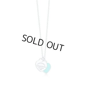 画像1: TIFFANY&Co[ティファニー]　リターン トゥ ティファニー ミニ ダブル ハート タグ ペンダント　ブルーエナメル　並行輸入品 (1)