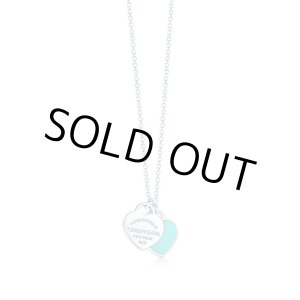 画像: TIFFANY&Co[ティファニー]　リターン トゥ ティファニー ミニ ダブル ハート タグ ペンダント　ブルーエナメル　並行輸入品
