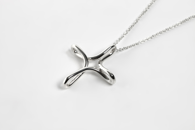 TIFFANY&Co[ティファニー] オープン クロス ペンダント (S) 並行輸入品