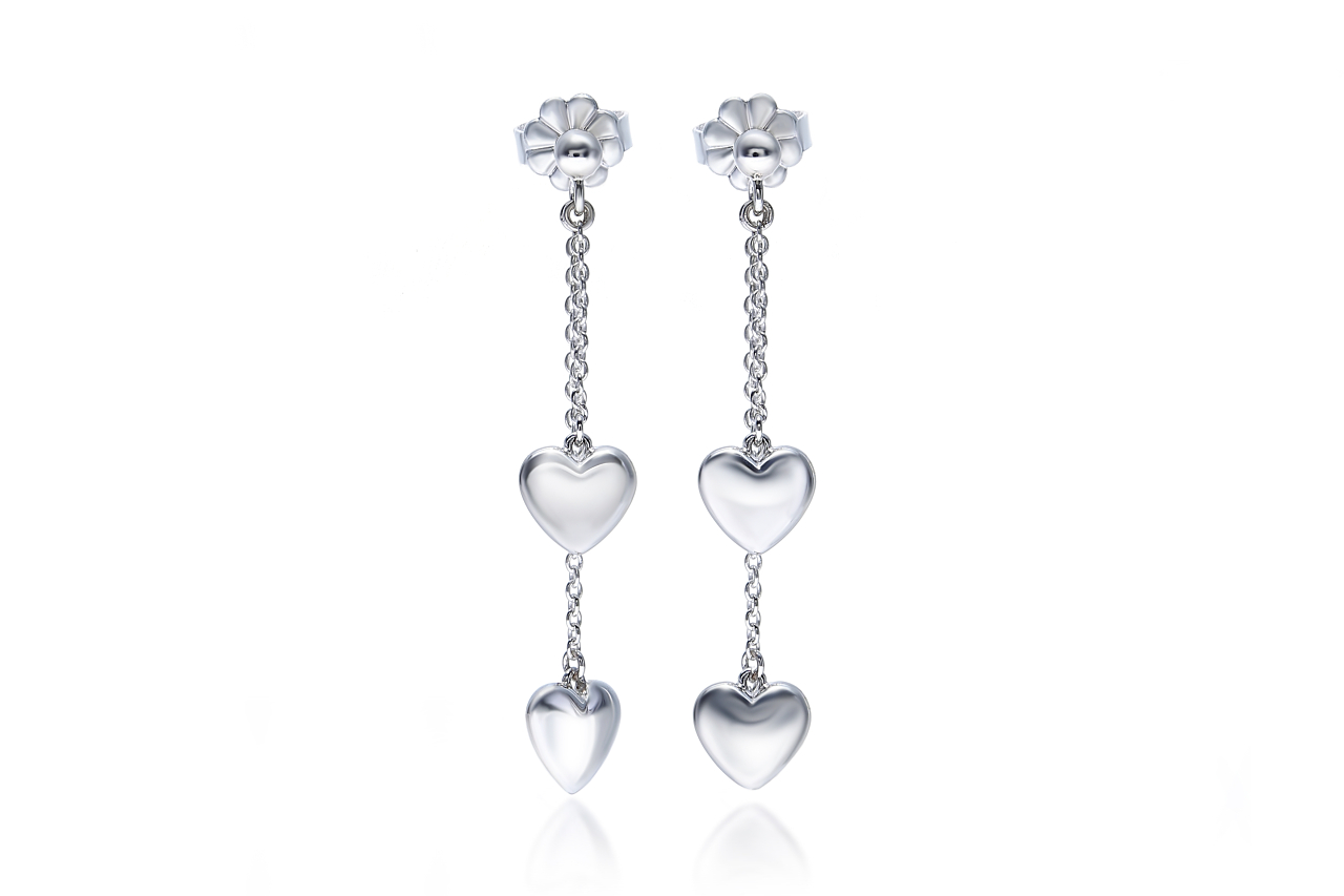 TIFFANY&Co[ティファニー] ダブル ドロップ ハート ピアス 並行輸入品